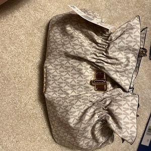 Michael Kors Ruched Logo Purse